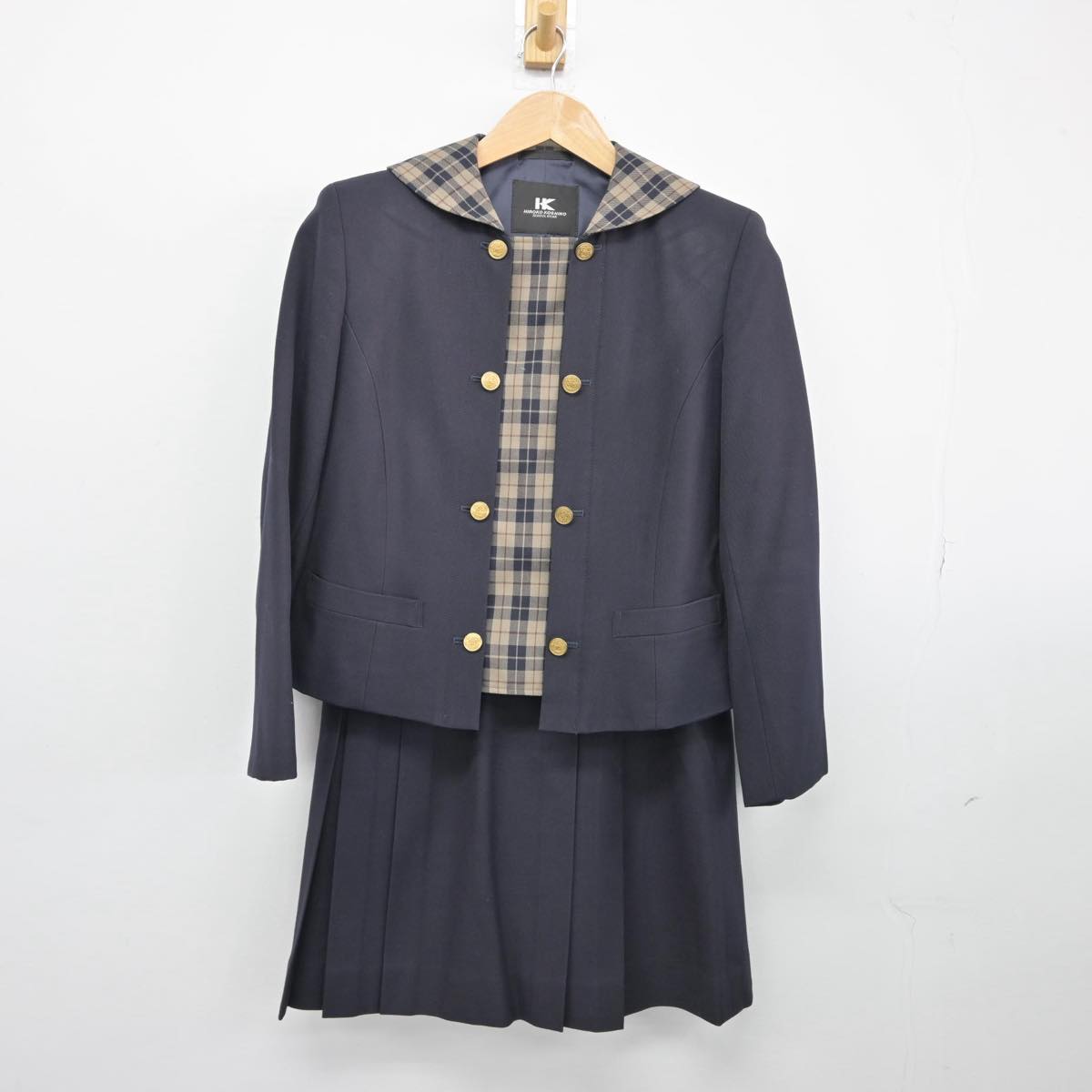 【中古】岡山県 明誠学院高等学校 女子制服 2点（ブレザー・スカート）sf032068