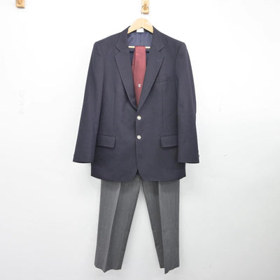 【中古】愛知県 名古屋経済大学高蔵高等学校 男子制服 3点（ブレザー・ズボン）sf032072