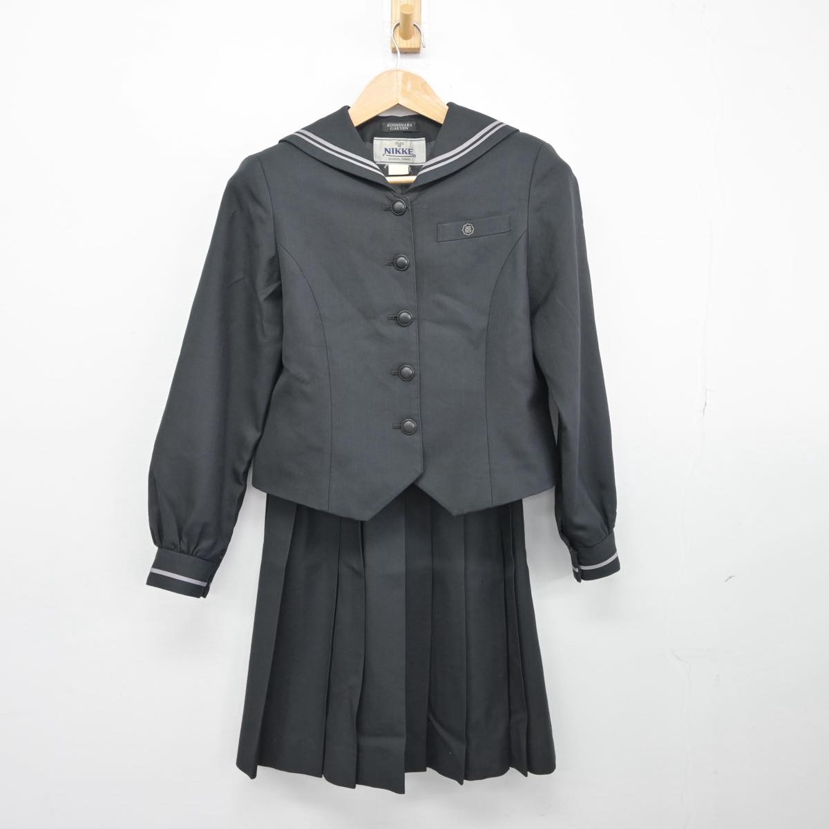 【中古】愛知県 名古屋女子大学高等学校 女子制服 2点（セーラー服・スカート）sf032076