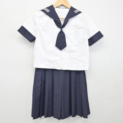 【中古】東京都 川村学園高等学校 女子制服 3点（セーラー服・スカート）sf032090