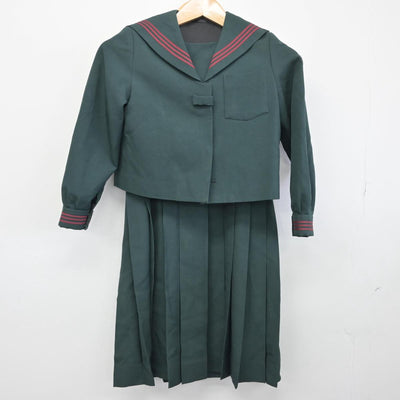 【中古】千葉県 国府台女子学院 小学部 女子制服 2点（セーラー服・ジャンパースカート）sf032094