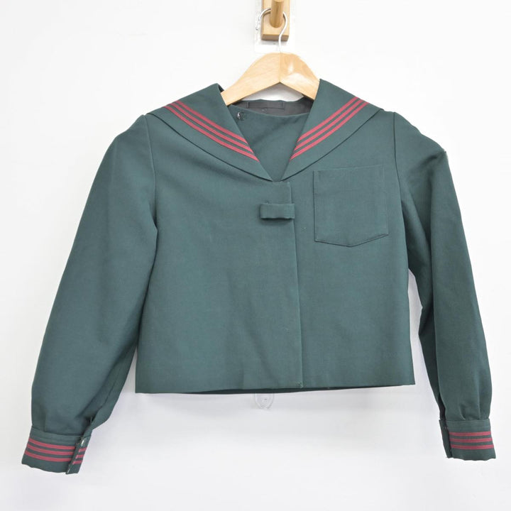 【中古】千葉県 国府台女子学院 小学部 女子制服 2点（セーラー服・ジャンパースカート）sf032094