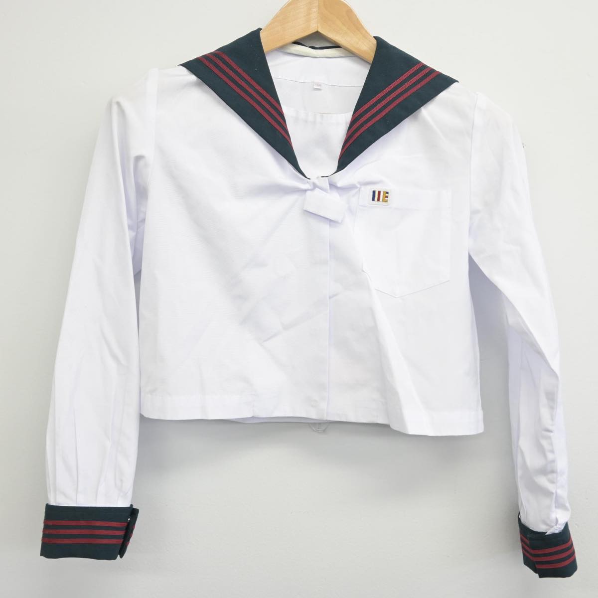 【中古】千葉県 国府台女子学院 小学部 女子制服 3点（セーラー服・セーラー服・スカート）sf032097