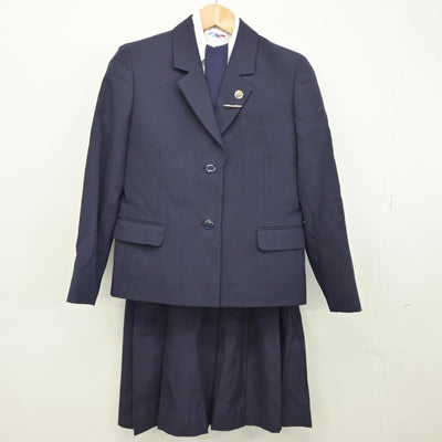 【中古】埼玉県 星野高等学校女子部 女子制服 5点（ブレザー・シャツ・スカート）sf032119