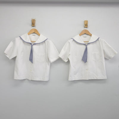 【中古】青森県 新城中学校 女子制服 4点（セーラー服）sf032128