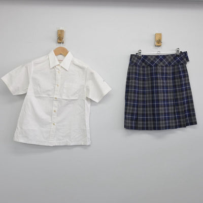 【中古】高知県 高知丸の内高等学校 女子制服 3点（シャツ・ニットベスト・スカート）sf032147