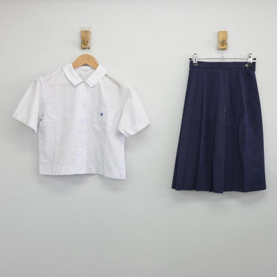 【中古】高知県 高知市立旭中学校 女子制服 2点（シャツ・スカート）sf032150