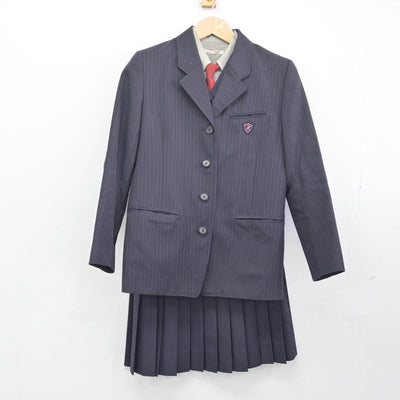 【中古】愛知県 藤ノ花女子高等学校 女子制服 5点（ブレザー・シャツ・ベスト・スカート）sf032157