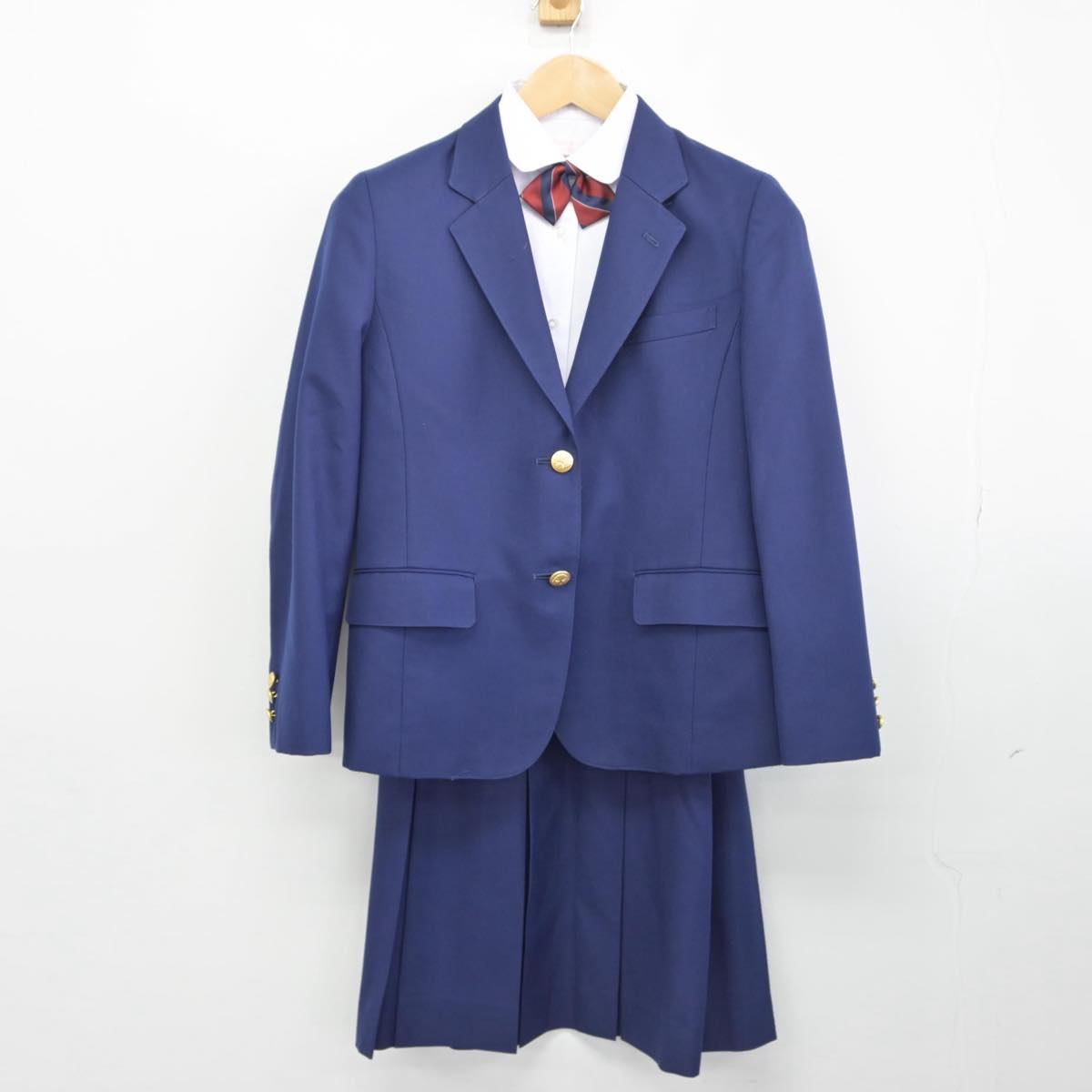 【中古】埼玉県 和光国際高等学校 女子制服 4点（ブレザー・シャツ・スカート）sf032159