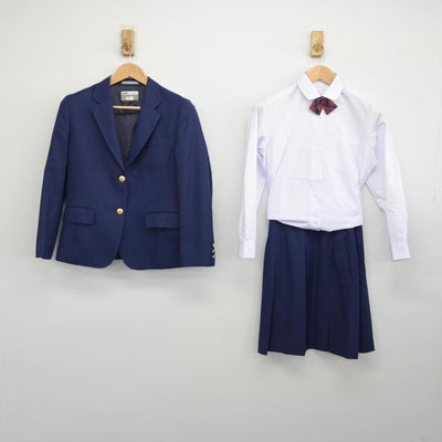 【中古】埼玉県 和光国際高等学校 女子制服 4点（ブレザー・シャツ・スカート）sf032159