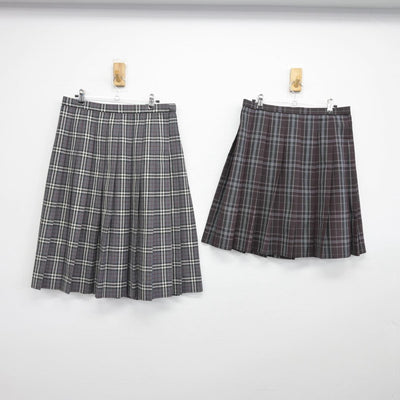 【中古】 学校名不明 女子制服 2点（スカート・スカート）sf032173