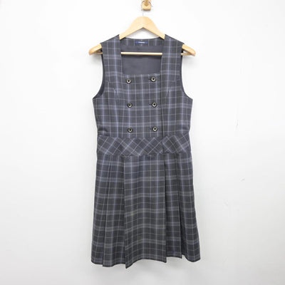 【中古】 学校名不明 女子制服 2点（ブレザー・ジャンパースカート）sf032178