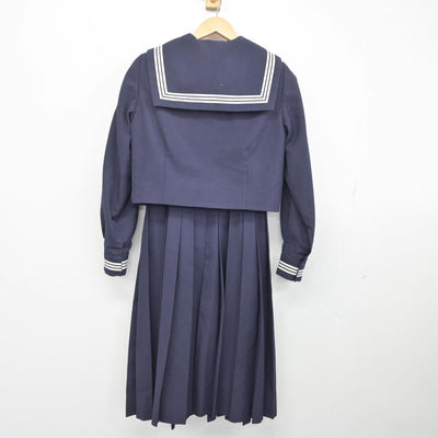 【中古】千葉県 西原中学校 女子制服 3点（セーラー服・ジャンパースカート）sf032201