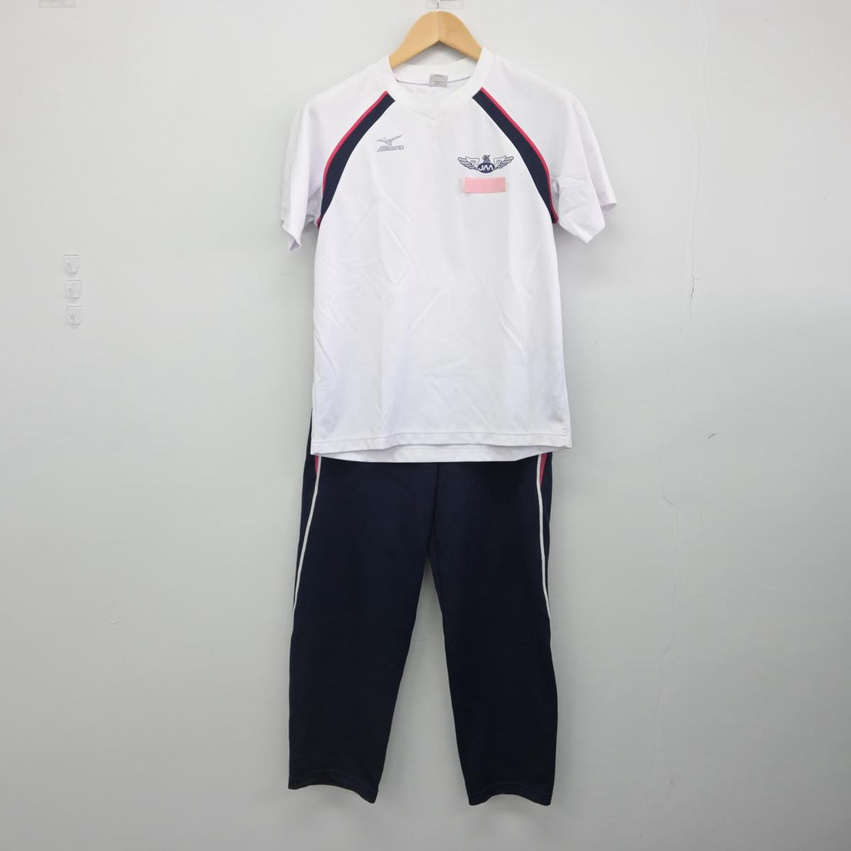 【中古】山梨県 日本航空高等学校 女子制服 3点（ジャージ 上・シャツ・ジャージ 下）sf032217