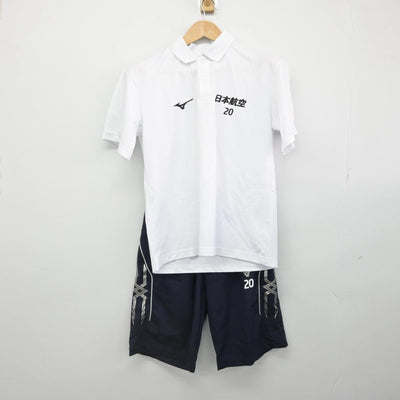 【中古】山梨県 日本航空高等学校/サッカー部 女子制服 3点（部活ユニフォーム 上下）sf032222