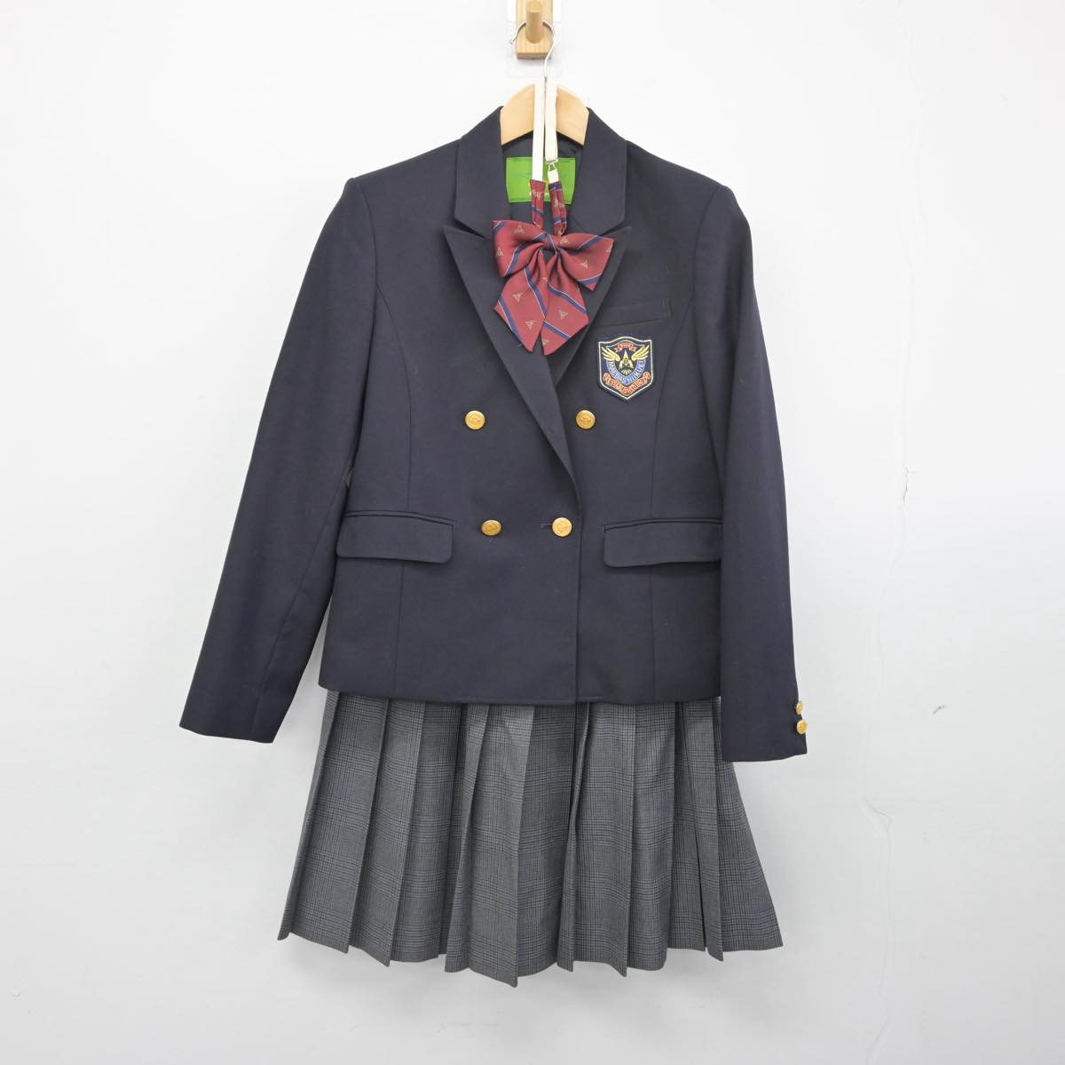 【中古】群馬県 前橋育英高等学校 女子制服 3点（ブレザー・スカート）sf032223