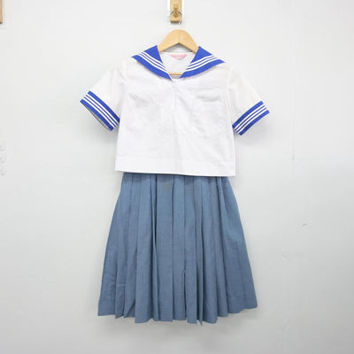 【中古】茨城県 三和中学校 女子制服 2点（セーラー服・スカート）sf032240