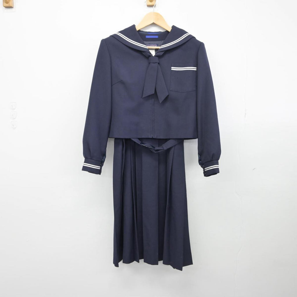 【中古】茨城県 土浦第二中学校 女子制服 2点（セーラー服・ジャンパースカート）sf032252 | 中古制服通販パレイド