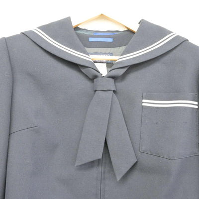 【中古】茨城県 土浦第二中学校 女子制服 2点（セーラー服・ジャンパースカート）sf032252