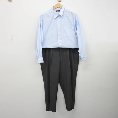 【中古】北海道 札幌山の手高等学校 男子制服 2点（シャツ・ズボン）sf032263