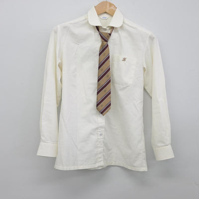 【中古】栃木県 作新学院高等学校 女子制服 4点（ニット・シャツ）sf032264