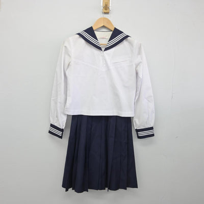 【中古】東京都 大妻中学高等学校 女子制服 3点（ニット・セーラー服・スカート）sf032291