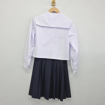 【中古】茨城県 勝田第一中学校 女子制服 3点（セーラー服・セーラー服・スカート）sf032298