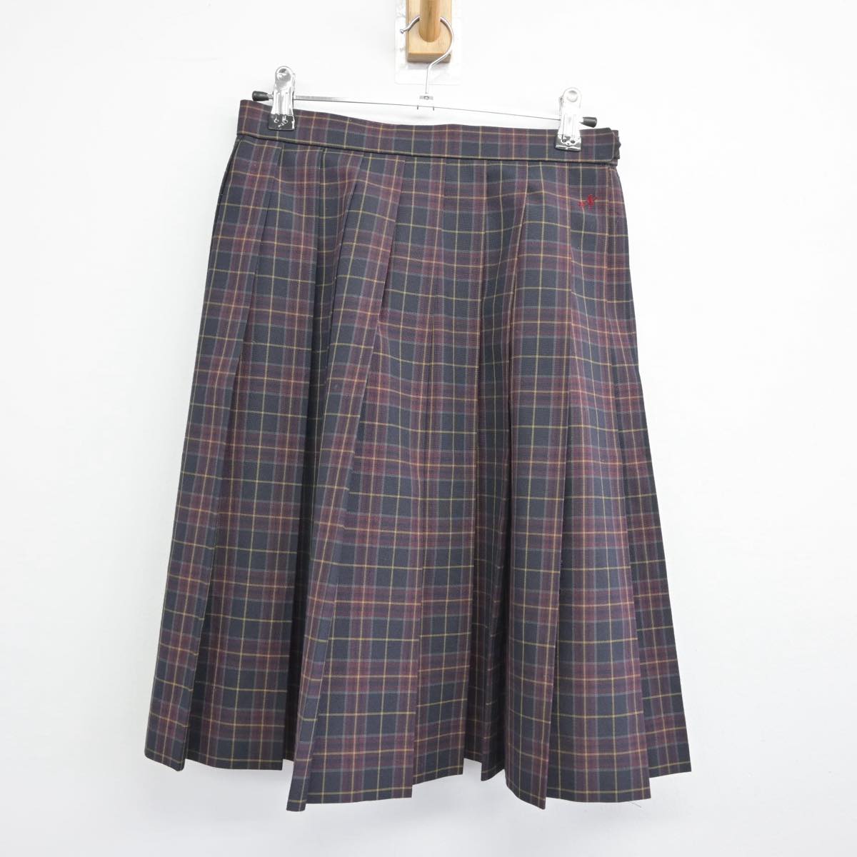 【中古】山口県 野田学園中学高等学校 女子制服 5点（ニットベスト・シャツ・スカート）sf032303