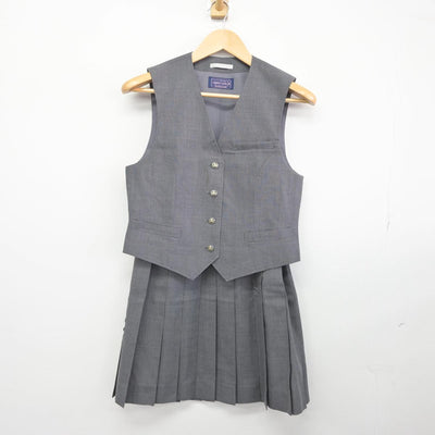 【中古】埼玉県 東京農大第三高等学校 女子制服 2点（ベスト・スカート）sf032327