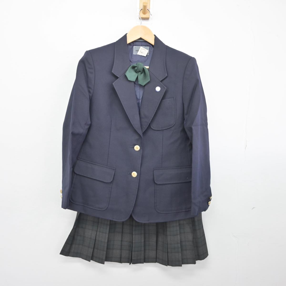 【中古】埼玉県 富士見西中学校 女子制服 3点（ブレザー・スカート）sf032328