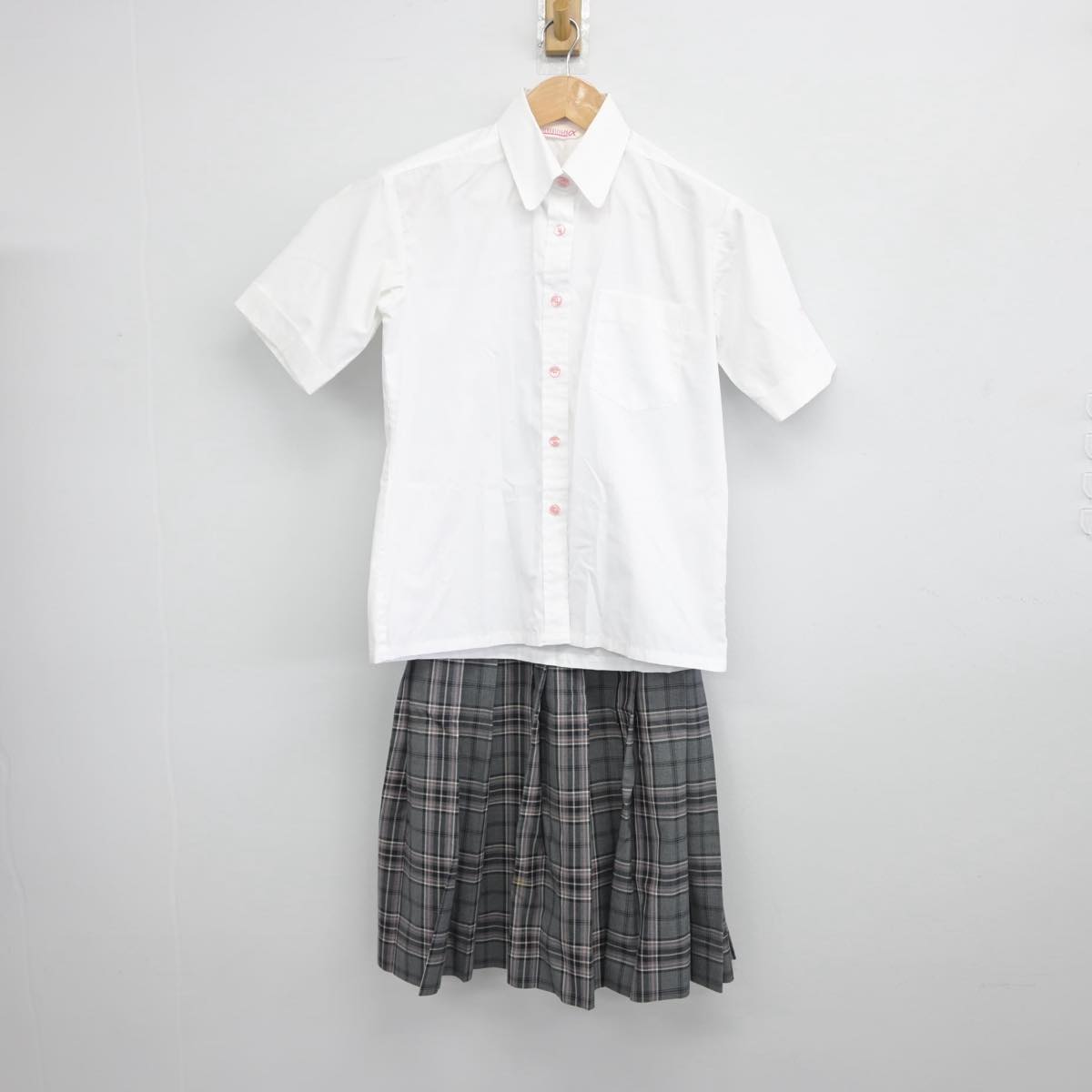 【中古】埼玉県 武南中学校 女子制服 3点（シャツ・スカート）sf032334