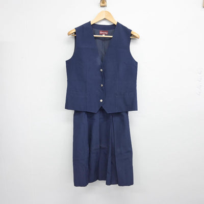 【中古】千葉県 浦安市立美浜中学校 女子制服 2点（ベスト・スカート）sf032341