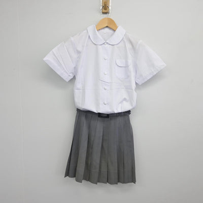 【中古】大阪府 大阪女学院高等学校 女子制服 2点（シャツ・スカート）sf032372