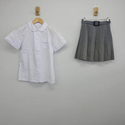 【中古】大阪府 大阪女学院高等学校 女子制服 2点（シャツ・スカート）sf032372