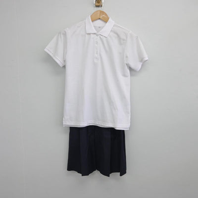 【中古】神奈川県 神奈川県立七里ヶ浜高等学校 女子制服 2点（シャツ・スカート）sf032377