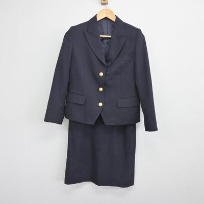 【中古】群馬県 群馬医療福祉大学 女子制服 3点（ブレザー・ベスト・スカート）sf032387