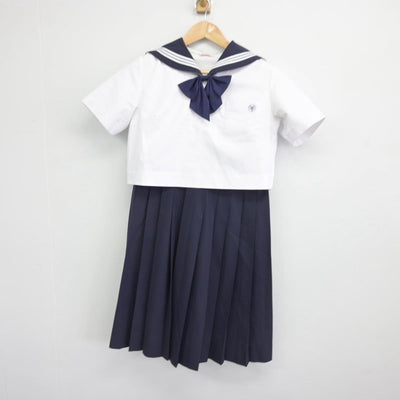 【中古】福岡県 精華女子高等学校 女子制服 3点（スカート・ニット・ジャンパースカート）sf032391