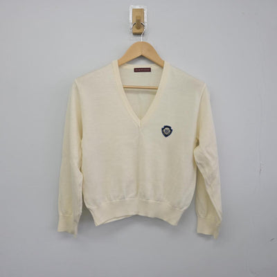 【中古】福岡県 精華女子高等学校 女子制服 3点（スカート・ニット・ジャンパースカート）sf032391