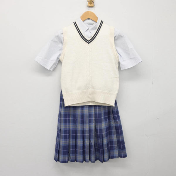 【中古】東京都 品川エトワール女子高等学校 女子制服 3点（ニットベスト・シャツ・スカート）sf032404 | 中古制服通販パレイド