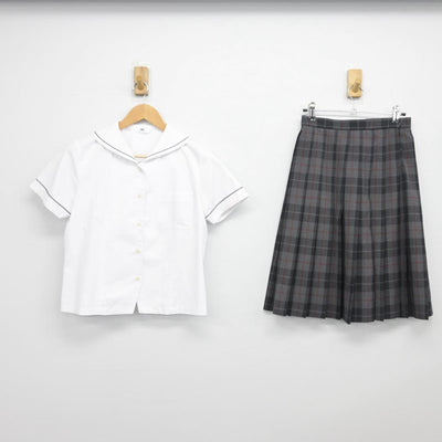 【中古】大阪府 梅花高等学校 女子制服 2点（シャツ・スカート）sf032409