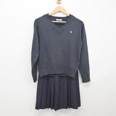 【中古】埼玉県 羽生第一高等学校 女子制服 2点（ニット・スカート）sf032414