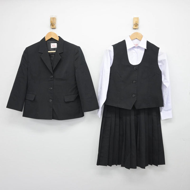 【中古】高知県 安芸中学校・高等学校 女子制服 4点（ブレザー・ベスト・シャツ・スカート）sf032418 | 中古制服通販パレイド