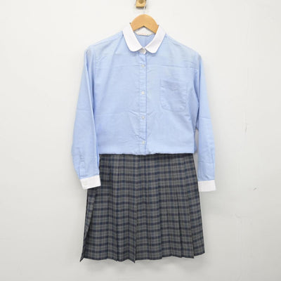 【中古】埼玉県 児玉高等学校 女子制服 3点（シャツ・スカート）sf032424