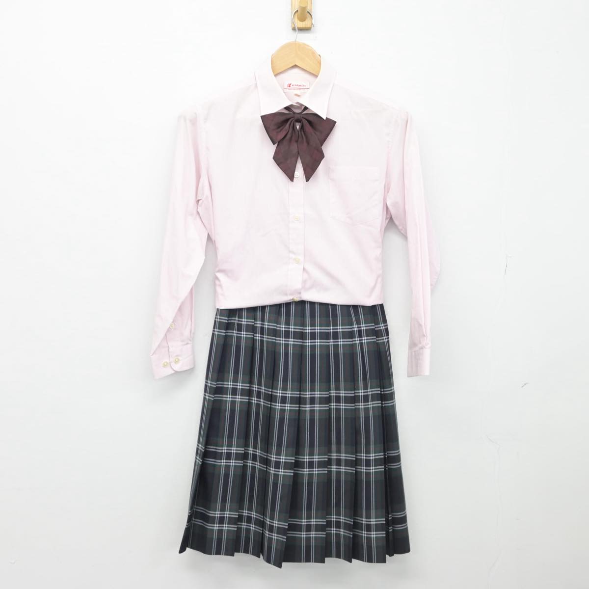 【中古】東京都 文京学院大学女子中学校・高等学校 女子制服 3点（シャツ・スカート）sf032426