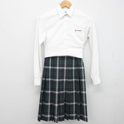 【中古】滋賀県 立命館守山高等学校 女子制服 3点（シャツ・スカート）sf032438