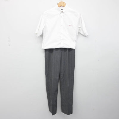 【中古】滋賀県 立命館守山高等学校 男子制服 4点（シャツ・ズボン）sf032442