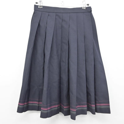 【中古】東京都 文華女子高等学校 女子制服 2点（ベスト・スカート）sf032443