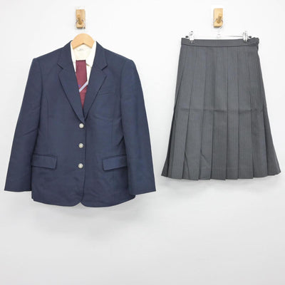 【中古】岐阜県 可児高等学校 女子制服 4点（ブレザー・シャツ・スカート）sf032448