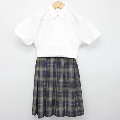 【中古】島根県 出雲北陵高等学校 女子制服 3点（シャツ・スカート）sf032454