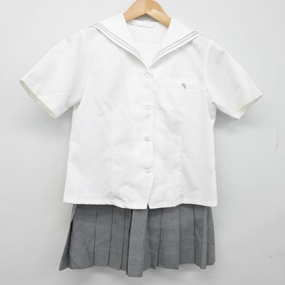 【中古】東京都 武蔵丘高等学校 女子制服 2点（セーラー服・スカート）sf032467